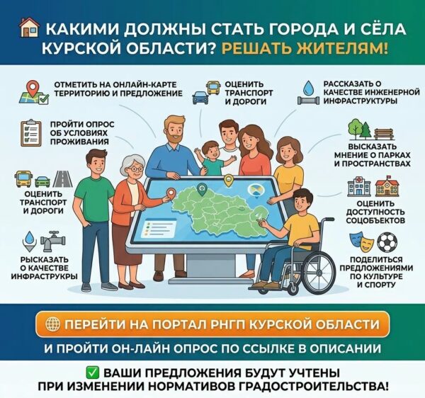 В Курской области запустили интернет-портал [#alias|rngpkursk.ru|rngpkursk.ru], где жители могут поделиться своим мнением о развитии населенных пунктов региона. На сайте доступны интерактивная карта и онлайн-опрос.